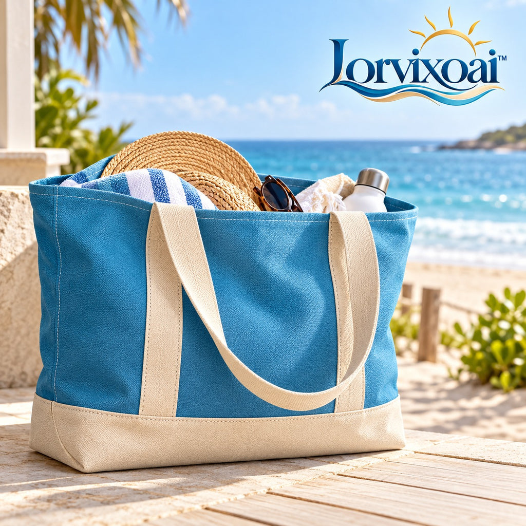 Lorvixoai Large Beach Tote Bag, view 1