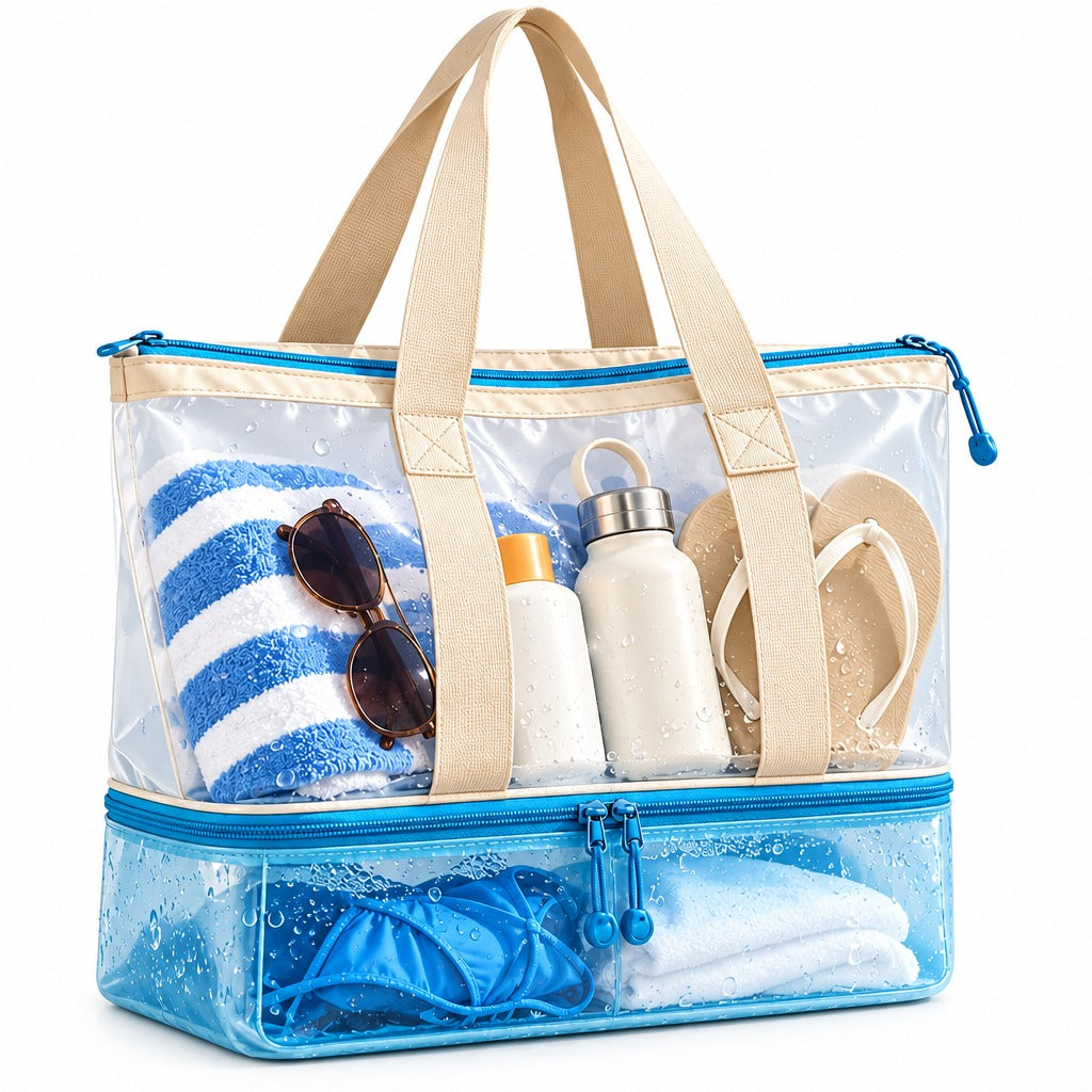 Lorvixoai Waterproof Wet-Dry Beach Bag, view 2