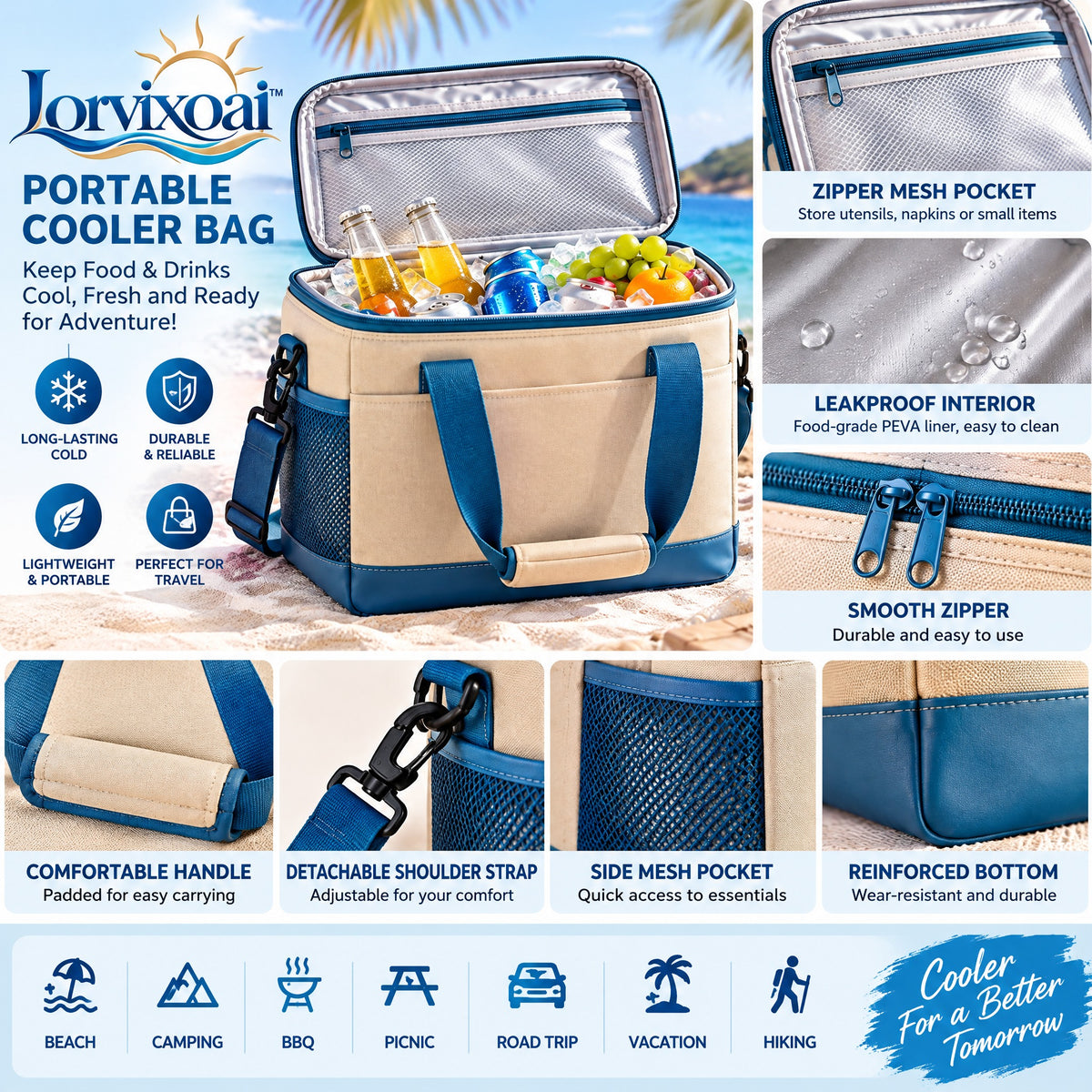 Lorvixoai Portable Cooler Bag, view 5