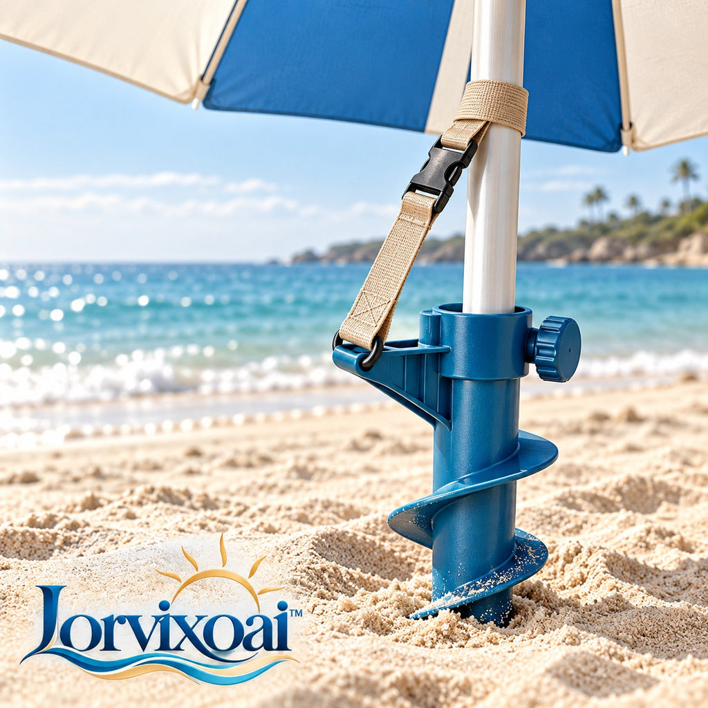 Lorvixoai Beach Umbrella Sand Anchor & Tie-Down Set, view 1