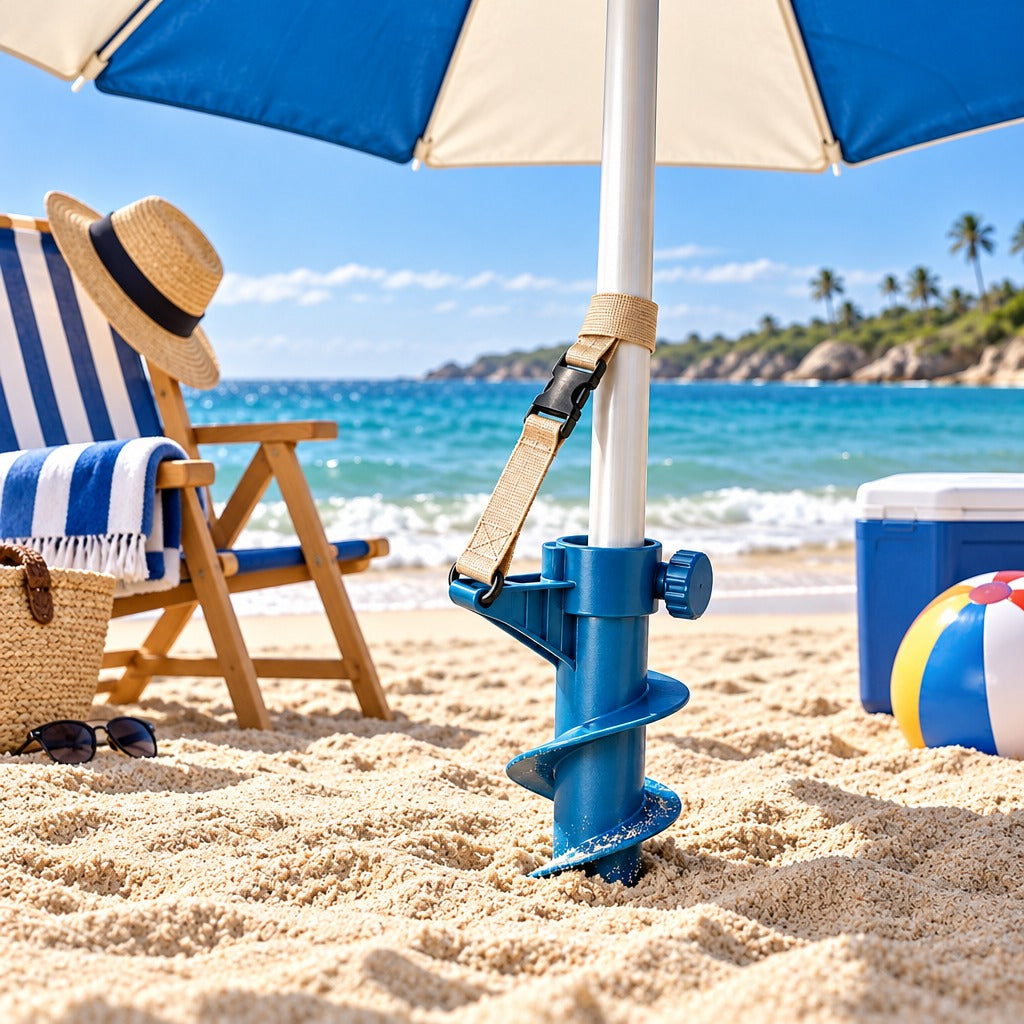 Lorvixoai Beach Umbrella Sand Anchor & Tie-Down Set, view 2
