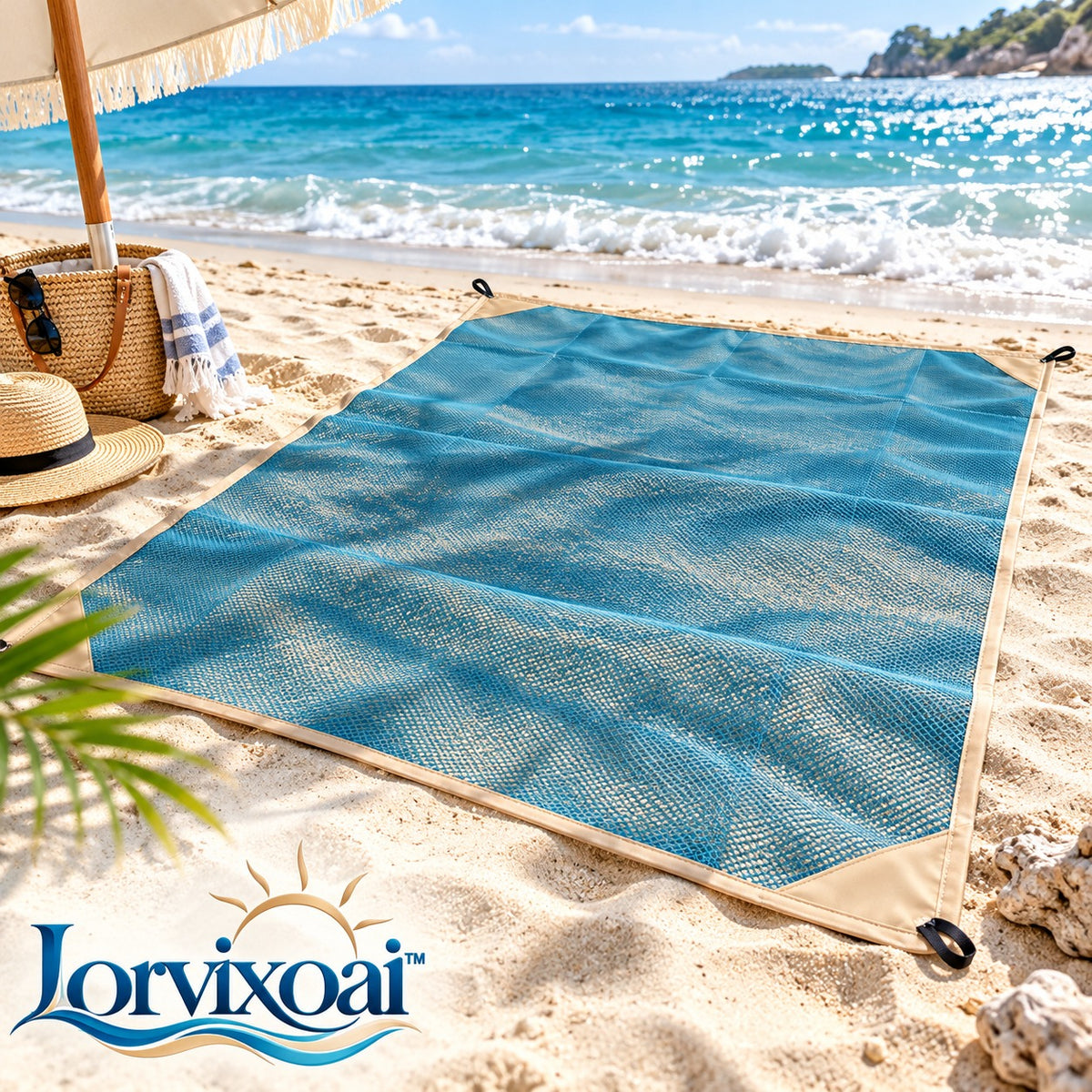 Lorvixoai Sand-Free Beach Mat, view 1