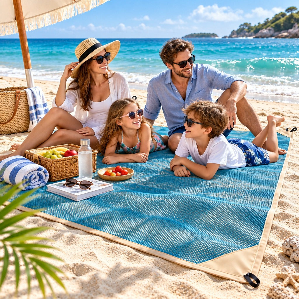 Lorvixoai Sand-Free Beach Mat, view 3
